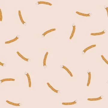 Seamless pattern miswak natural stick for effective oral hygiene 库存插图
