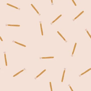 Seamless pattern miswak natural teeth cleaning stick oral hygiene Stock Illustration