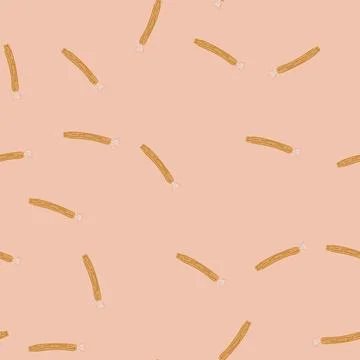Seamless pattern miswak natural toothbrush twig for oral hygiene 库存插图