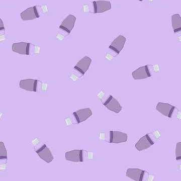 Seamless pattern mix cocktail shaker cartoon vector 库存插图