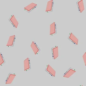 Seamless pattern mobile power bank cartoon vector Stock Illustration