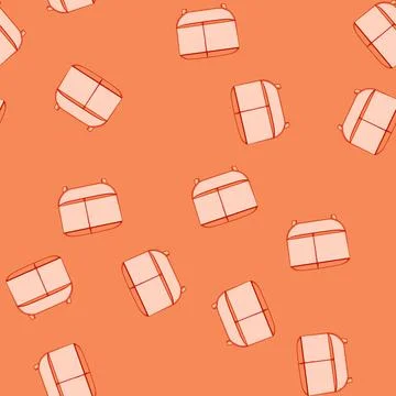 Seamless pattern mockup desk organizer cartoon vector Stock Illustration