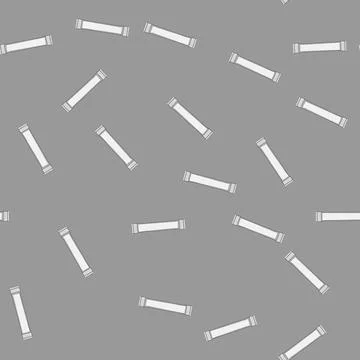 Seamless pattern mockup sugar bag cartoon vector Stock Illustration