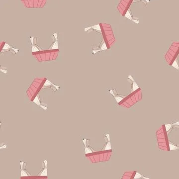 Seamless pattern mockup tent garden cartoon vector Illustrazione stock