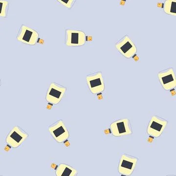 Seamless pattern model perfume for men cartoon vector Ilustração Stock
