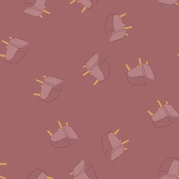 Seamless pattern modern accent chair cartoon vector Stock Illustration
