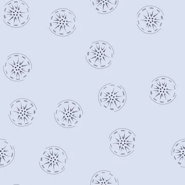 Seamless pattern modern alloy wheel vector for automotive design Illustrazione stock