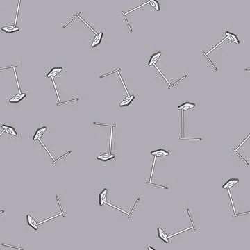 Seamless pattern modern charging lamp wireless cartoon vector Illustrazione stock