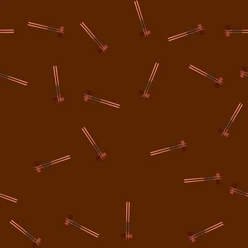 Seamless pattern modern chopstick rest cartoon vector Stock Illustration