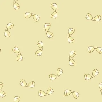 Seamless pattern modern computer glasses cartoon vector Illustrazione stock