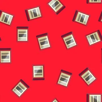 Seamless pattern modern ebook reader cartoon vector イラスト素材
