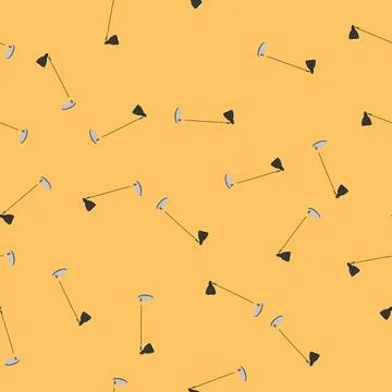 Seamless pattern modern floor lamp cartoon vector Stock Illustration