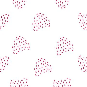 Seamless pattern. Modern geometric hand drawn seed circle. Repeating abstract Stockillustratie