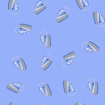 Seamless pattern modern iron laundry cartoon vector 스톡 일러스트
