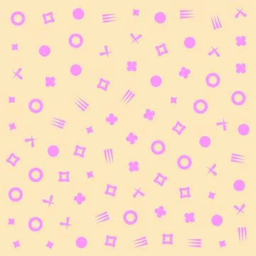 Seamless pattern of modern minimalistic abstract shapes design elements. Minimal 스톡 일러스트