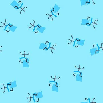 Seamless pattern modern office chair cartoon vector 库存插图