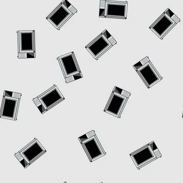 Seamless pattern modern oven kitchen cartoon vector Stock Illustration
