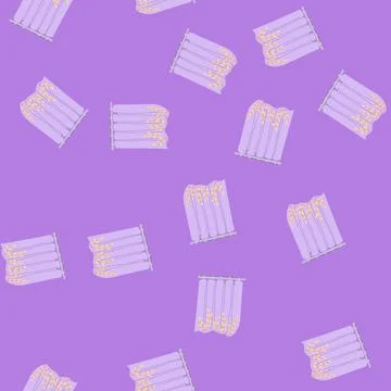 Seamless pattern modern shower curtain cartoon vector Stock Illustration