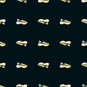 Seamless pattern with modern sneakers. Background with shoes for active lifes Stock Illustration