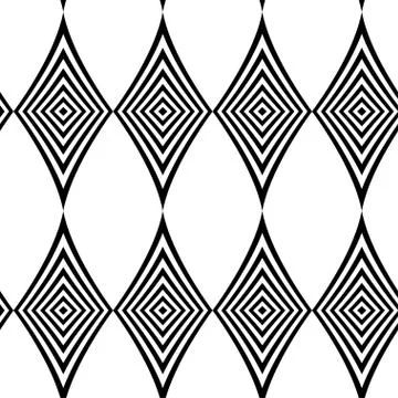 Seamless pattern. Modern stylish texture. Repeating geometric tiles with blac Stock Illustration