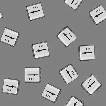 Seamless pattern modern toaster bread cartoon vector Stock Illustration