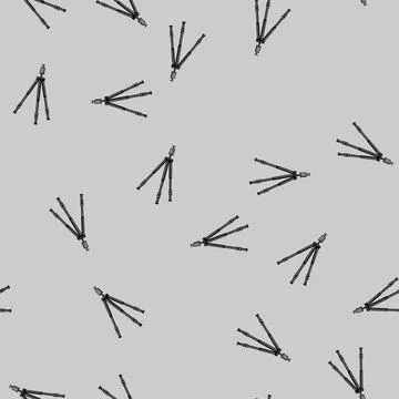 Seamless pattern modern tripod camera cartoon vector Stock Illustration