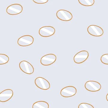 Seamless pattern modern wall mirror cartoon vector イラスト素材