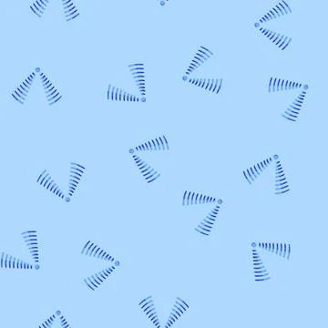 Seamless pattern modulation wireless signal wave cartoon vector Stock Illustration