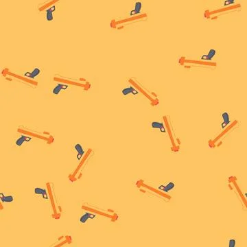 Seamless pattern modulus nerf gun toy cartoon vector 스톡 일러스트