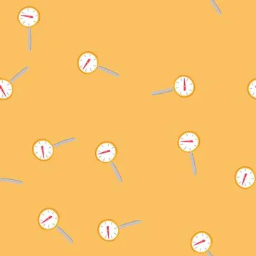 Seamless pattern moisture compost thermometer cartoon vector Stock Illustration
