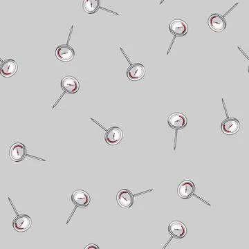 Seamless pattern moisture compost thermometer cartoon vector Stock Illustration