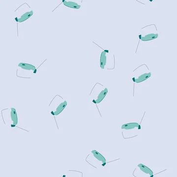 Seamless pattern moisture facial steamer cartoon vector Stock Illustration