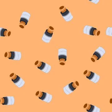 Seamless pattern moisture pipe insulation cartoon vector Stock Illustration
