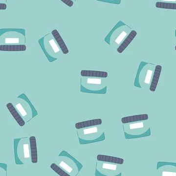 Seamless pattern moisturizer cleansing cream cartoon vector 스톡 일러스트