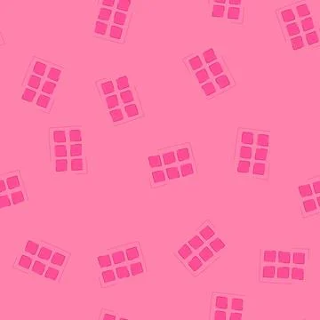 Seamless pattern mold ice cube tray cartoon vector Stock Illustration