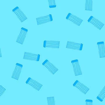 Seamless pattern mold modeling clay toy cartoon vector Stock Illustration