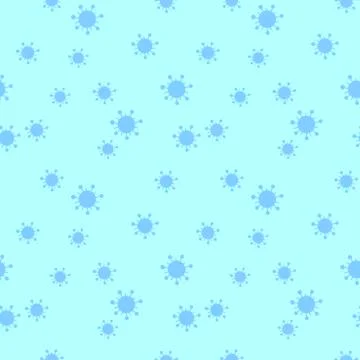 Seamless pattern of molecules, cells of virus, bacteria. Pandemic, epidemic c Stock Illustration