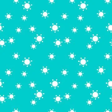 Seamless pattern of molecules, cells of virus, bacteria. Pandemic, epidemic c Illustrazione stock