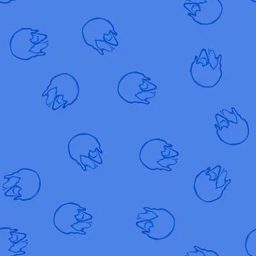 Seamless pattern molten melted circle cartoon vector Stock Illustration