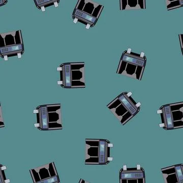 Seamless pattern money counter machine cartoon vector 库存插图