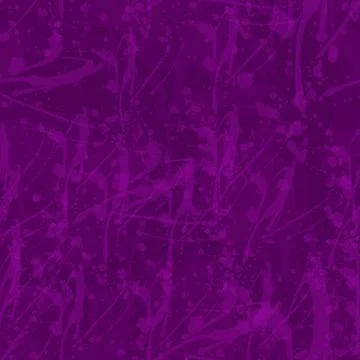 A seamless pattern with monochrome paint splatters on a violet background. Stock Illustration