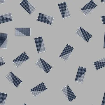 Seamless pattern monocrystalline solar panels cartoon vector Stock Illustration