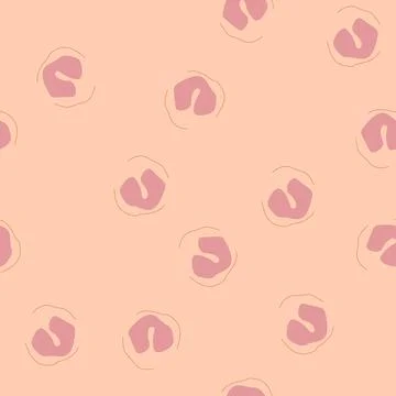 Seamless pattern monocyte immune cell illustrating human body defense mechani 스톡 일러스트