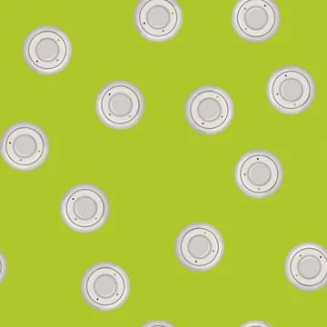Seamless pattern monoxide smoke detector cartoon vector Stock Illustration