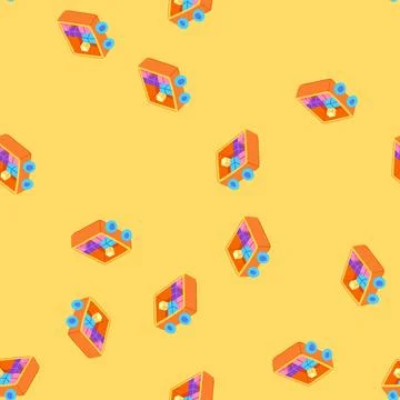 Seamless pattern montessori stacking toy cartoon vector Stock Illustration