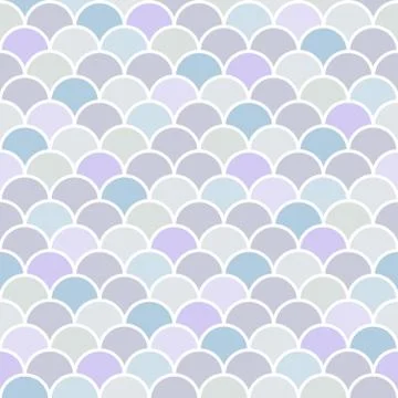 Seamless pattern Moroccan style, colorful fish scale background vector Stock Illustration