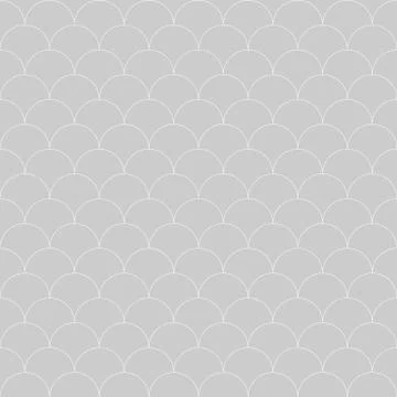 Seamless pattern Moroccan style, thin line fish scale background Stock Illustration