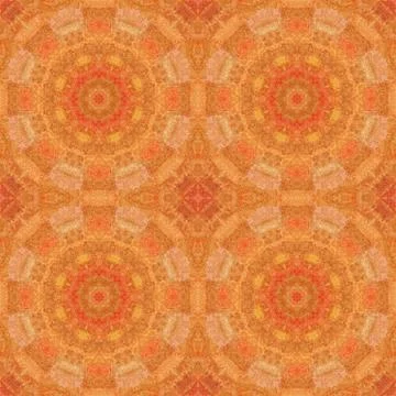 Seamless pattern, mosaic of fabric Stock Illustration