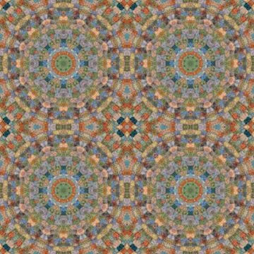 Seamless pattern, mosaic of fabric Stock Illustration