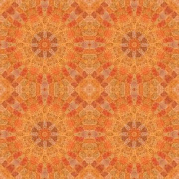 Seamless pattern, mosaic of  fabric Stock Illustration